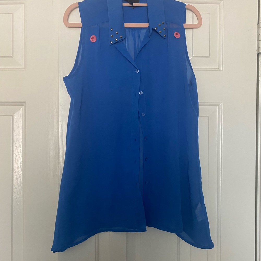 Women’s Blue Blouse Tank Top M